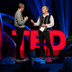 Jeff Dean and Host Chris Anderson speak at TEDMonterey on August 3, 2021. TEDMonterey: The Case for Optimism. August 1-4, 2021, Monterey, California.